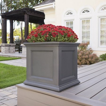 Mayne Fairfield 20 Square Planter, Graphite Grey 5825-GRG